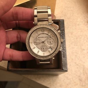 Silver Michael kors watch